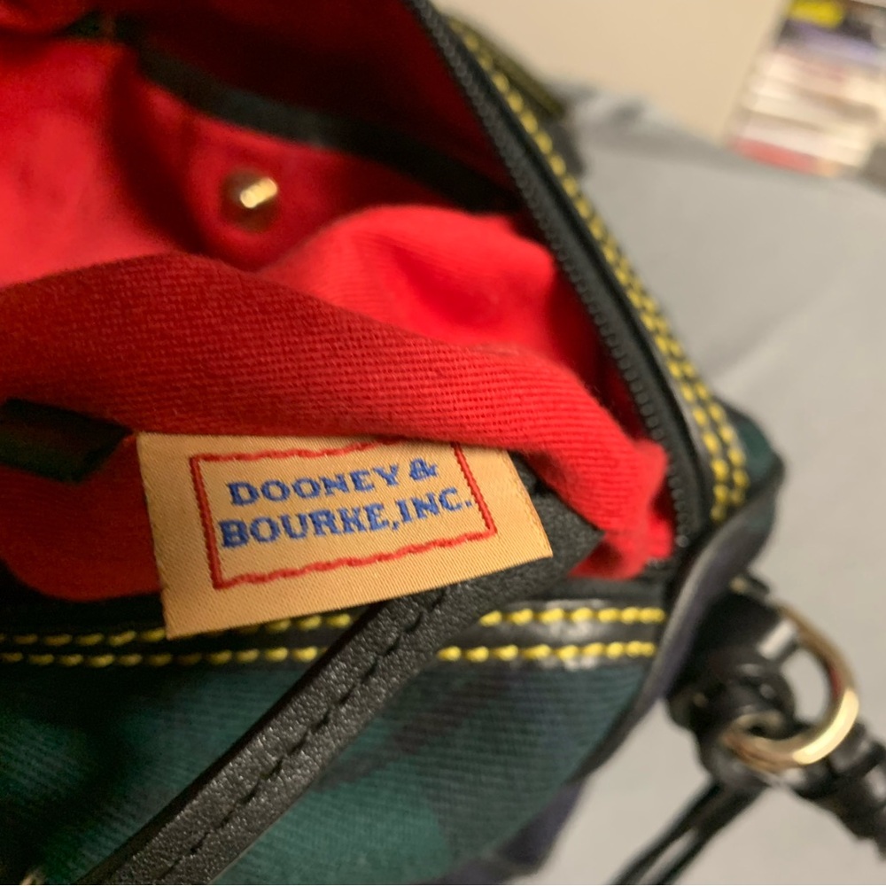 Dooney & Bourke Tartan Small Bag with Red Lining - Picture 5 of 9